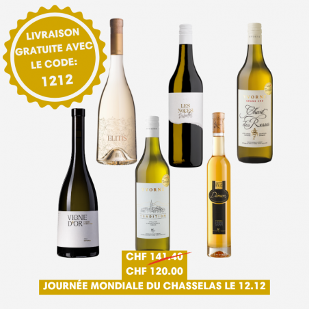 Carton Chasselas Lover 6 bouteilles de vin d'Yvorne pour la Journée mondiale du Chasselas