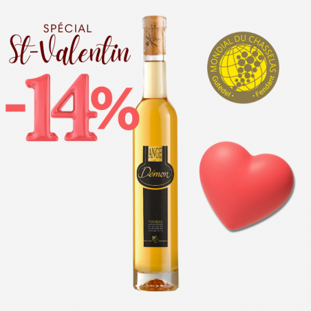 Süßwein Chasselas Yvorne "Ange et Démon" Chablais AOC.